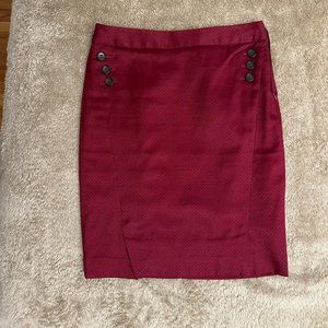 Deep Red Limited Pencil Skirt Size 2